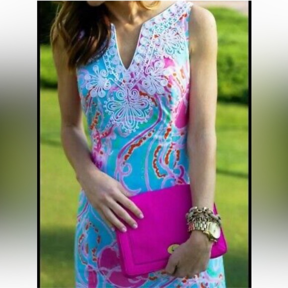 Lilly Pulitzer Dresses & Skirts - Lilly Pulitzer Gabby Shift Dress Size 4 Jellyfish